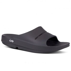 Oofos OOahh Slide Sandal in Black size Women’s 10 or Men’s 8